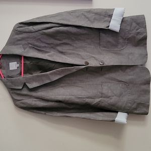 Halogen blazer, size medium, sage green/gray color.